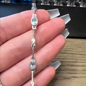 Sterling Silver Topaz Bracelet